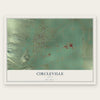Circleville, Utah map print, the full design
