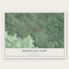 Mountain View, Arkansas map print, the full design