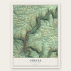 Colfax, Washington map print, the full design