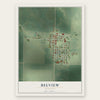 Belview, Minnesota map print, the full design