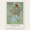Berkeley Park, Georgia map print, the full design