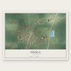Neoga, Illinois map print, the full design