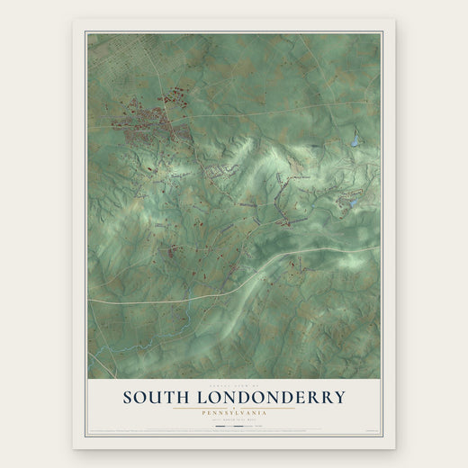 South Londonderry, Pennsylvania map print, the full design