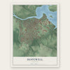 Hopewell, Virginia map print, the full design