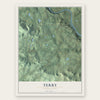 Terry, Pennsylvania map print, the full design