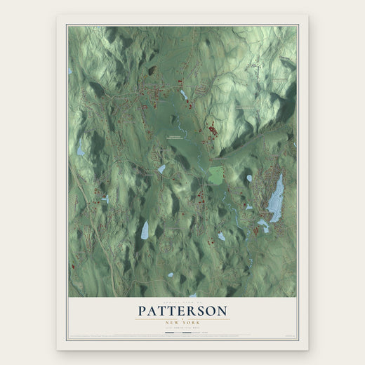 Patterson, New York map print, the full design