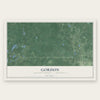 Gordon, Ashland County, Wisconsin map print, the full design