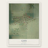 Gays, Illinois map print, the full design