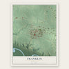 Franklin, Minnesota map print, the full design