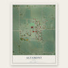 Altamont, Utah map print, the full design