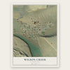 Wilson Creek, Washington map print, the full design