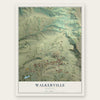 Walkerville, Montana map print, the full design