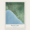 Brant Lake, South Dakota map print, the full design