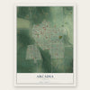 Arcadia, Kansas map print, the full design