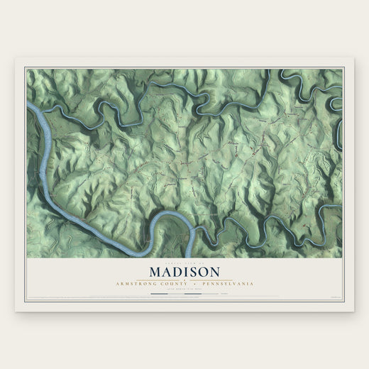 Madison, Armstrong County, Pennsylvania map print, the full design