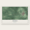 Minden, Nebraska map print, the full design