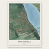 Marysville, Pennsylvania map print, the full design