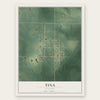 Tina, Missouri map print, the full design