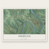 Hermitage, Missouri map print, the full design