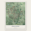 Snellville, Georgia map print, the full design