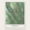 Hopedale, Massachusetts map print, the full design