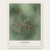 Convoy, Ohio map print, the full design