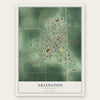Arlington, South Dakota map print, the full design
