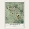 Chosewood Park, Georgia map print, the full design