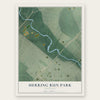 Herring Run Park, Maryland map print, the full design