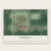 Doniphan, Nebraska map print, the full design