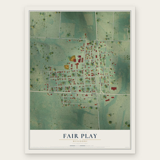 Fair Play, Missouri map print, the full design