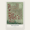 Broadview, Illinois map print, the full design
