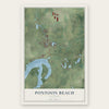 Pontoon Beach, Illinois map print, the full design
