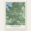 Town of Lodi, Wisconsin map print, the full design