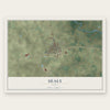 Sealy, Texas map print, the full design