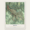 Irwin, Westmoreland County, Pennsylvania map print, the full design