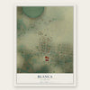 Blanca, Colorado map print, the full design