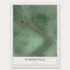 Hamersville, Ohio map print, the full design