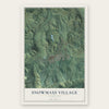 Snowmass Village, Colorado map print, the full design