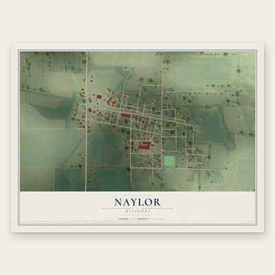 Naylor, Missouri map print, the full design
