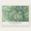 East Brandywine, Pennsylvania map print, the full design