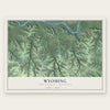 Wyoming, Iowa County, Wisconsin map print, the full design