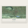 Paris, Arkansas map print, the full design