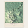 Ferdinand, Vermont map print, the full design