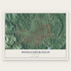 Middlesborough, Kentucky map print, the full design