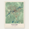 Maynard, Massachusetts map print, the full design