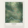 Chunky, Mississippi map print, the full design