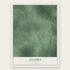 Algoma, Mississippi map print, the full design