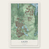 Lacey, Washington map print, the full design