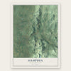 Hampden, Massachusetts map print, the full design